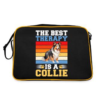 Cadeaux Collie - Sac Retro - noir/or - Dos