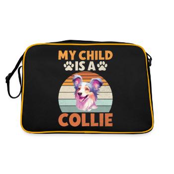 Cadeaux Collie - Sac Retro - noir/or - Dos