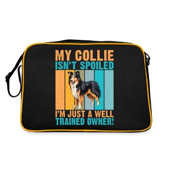 Cadeaux Collie - Sac Retro - noir/or - Dos