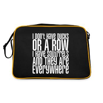 Je n’ai pas de canards ou de rangée - Sac Retro - noir/or - Dos