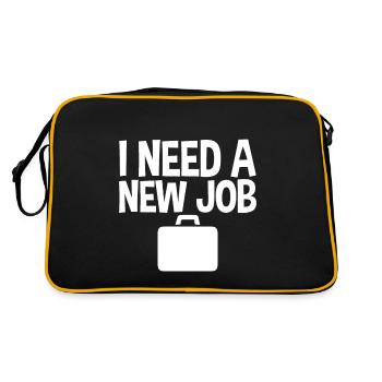 J’ai besoin d’un nouvel emploi 4 - Sac Retro - noir/or - Dos
