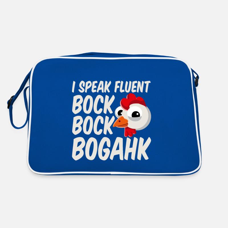 I Speak Fluent Bock Bock Bogahk Retro Tasche