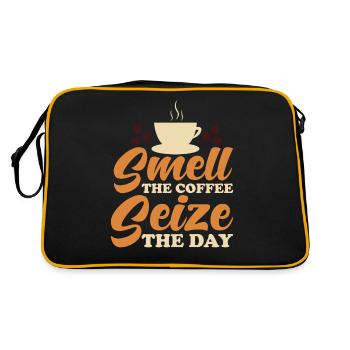 Café Caféine Parfum de café du matin - Sac Retro - noir/or - Dos