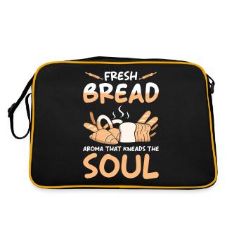 Bread Baker Baking - Retro Bag - black/gold - Back