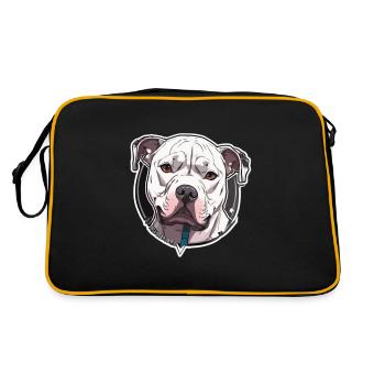 Pitbull Pitbull Chien Pitbull Vêtements Pitbulls - Sac Retro - noir/or - Dos