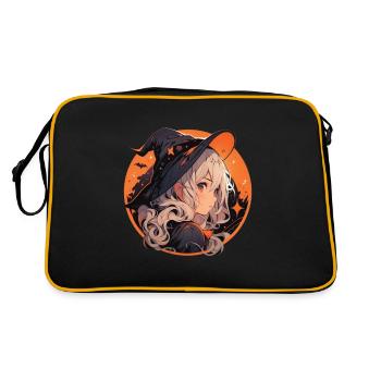 Hexe Hexen Hexe Halloween Hexen Outfit - Retro Tasche - Schwarz/Gold - Hinten