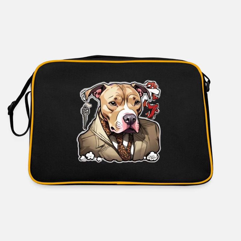 Pitbull Pitbull Dog Pitbull Clothing Pitbulls Retro Bag