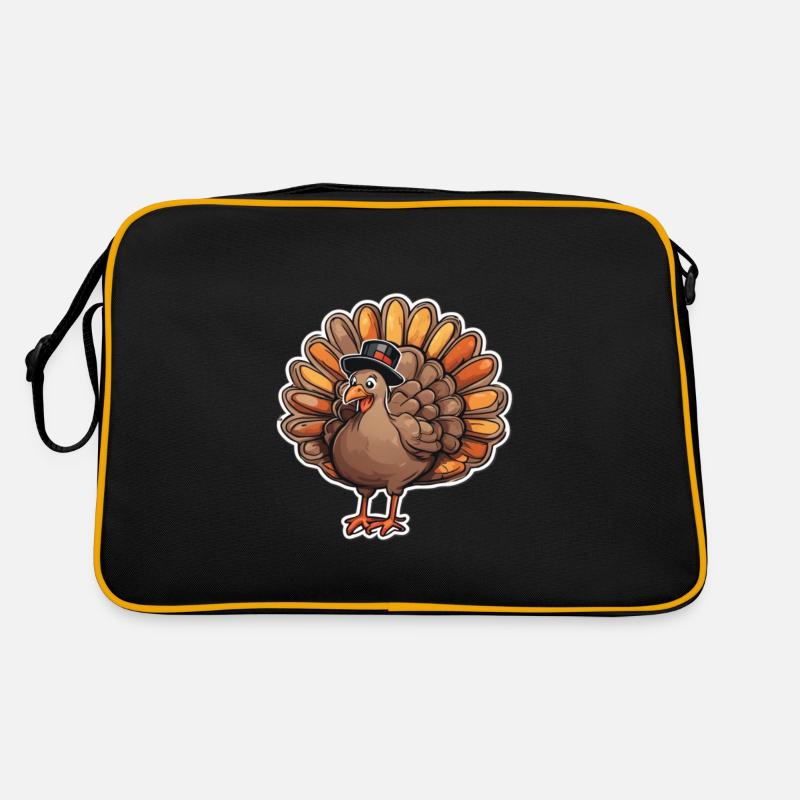 Turkey Thanksgiving Retro Bag
