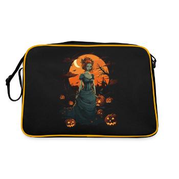 Fille zombie effrayante Halloween Fille zombie - Sac Retro - noir/or - Dos