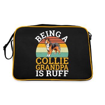 Cadeaux Collie - Sac Retro - noir/or - Dos