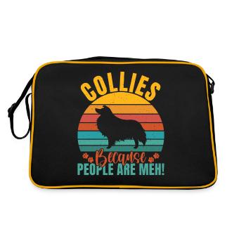 Cadeaux Collie - Sac Retro - noir/or - Dos