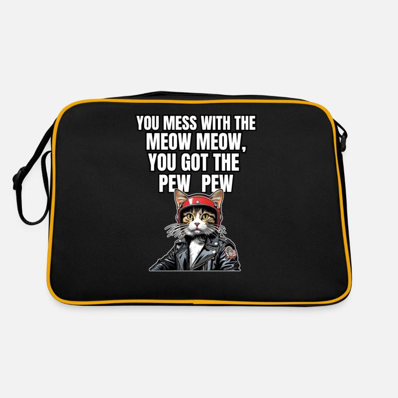 Katzen Katze Katzenshirt Katze Geschenkidee kitten Retro Tasche
