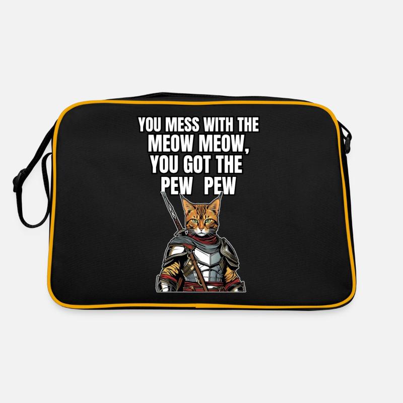 Katzen Katze Katzenshirt Katze Geschenkidee kitten Retro Tasche