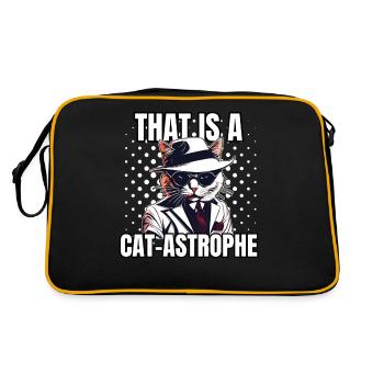 Chemise Chat Chat Cadeau Idée Mastic - Sac Retro - noir/or - Dos