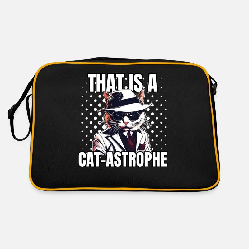 Katzen Katze Katzenshirt Katze Geschenkidee kitten Retro Tasche
