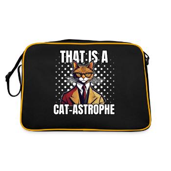 Chemise Chat Chat Cadeau Idée Mastic - Sac Retro - noir/or - Dos