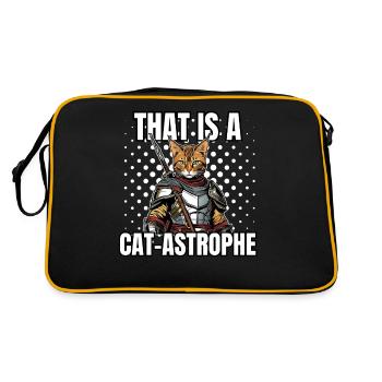 Chemise Chat Chat Cadeau Idée Mastic - Sac Retro - noir/or - Dos