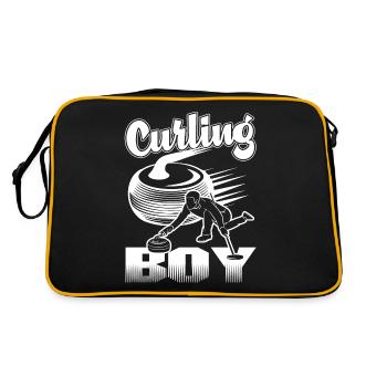 Curling Curling Boy - Retro Bag - black/gold - Back