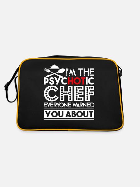Chef I'm The Psychotic Chef - Retro Bag - black/gold - Back