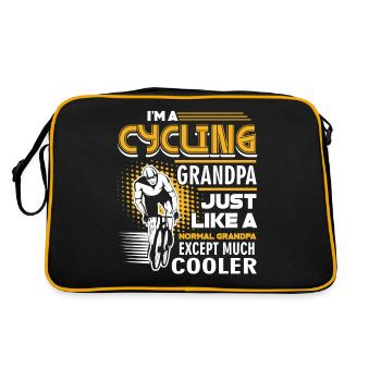 Cycling Cycling Grandpa Cooler - Retro Bag - black/gold - Back