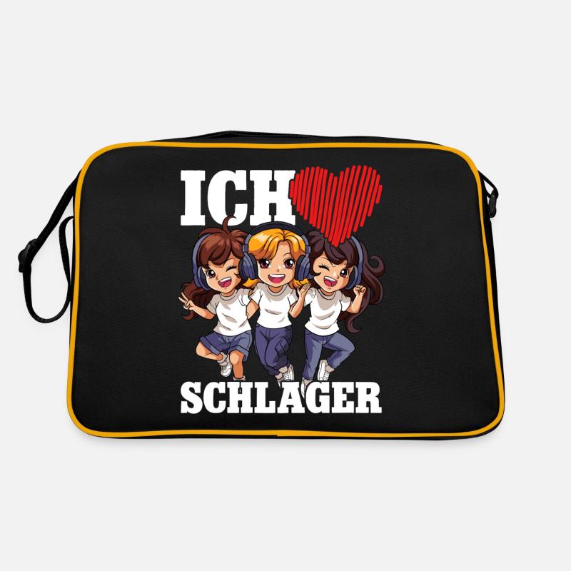 Ich Liebe Schlager Retro Tasche