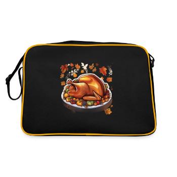 Thanksgiving - Retro Bag - black/gold - Back