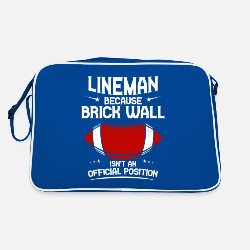 Juge de lignes parce que le mur de briques n’est pas une position 4 Sac Retro