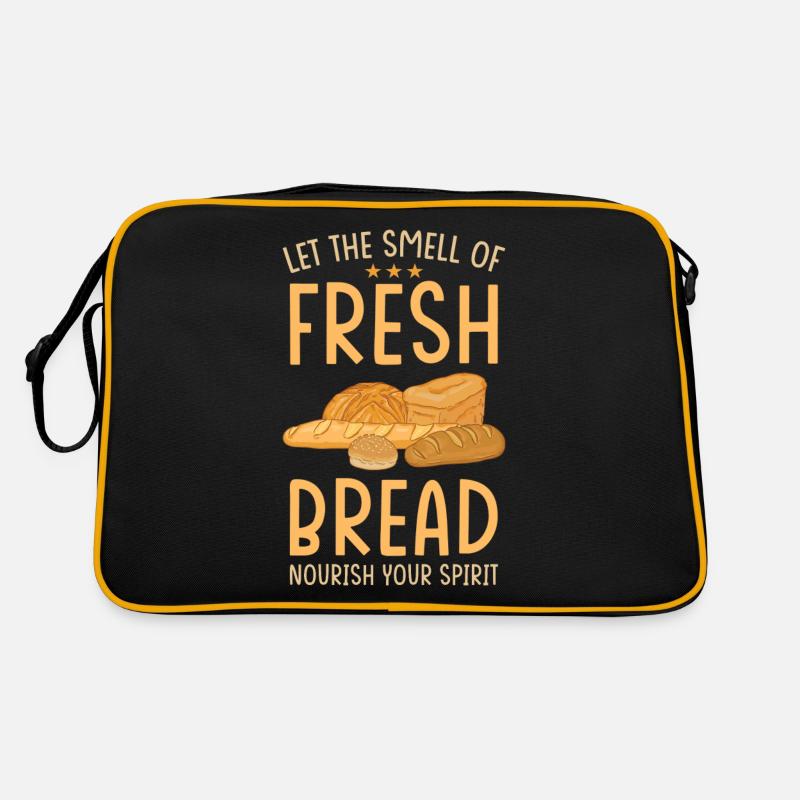 Brot Bäcker Backen Retro Tasche