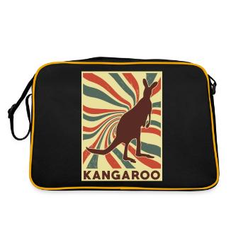Kangourou Rétro Vintage - Sac Retro - noir/or - Dos