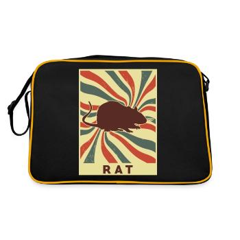 Rat Rétro Vintage - Sac Retro - noir/or - Dos