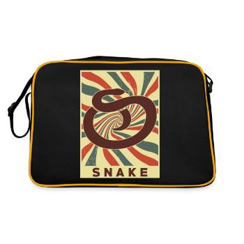 Serpent Rétro Vintage - Sac Retro - noir/or - Dos