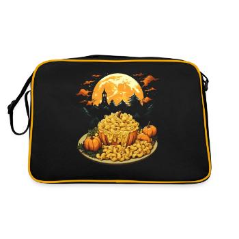 Spooky Mac 'n Cheese Costume Halloween Cheese - Retro Bag - black/gold - Back