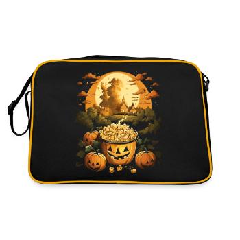 Spooky Mac 'n Cheese Costume Halloween Cheese - Retro Bag - black/gold - Back
