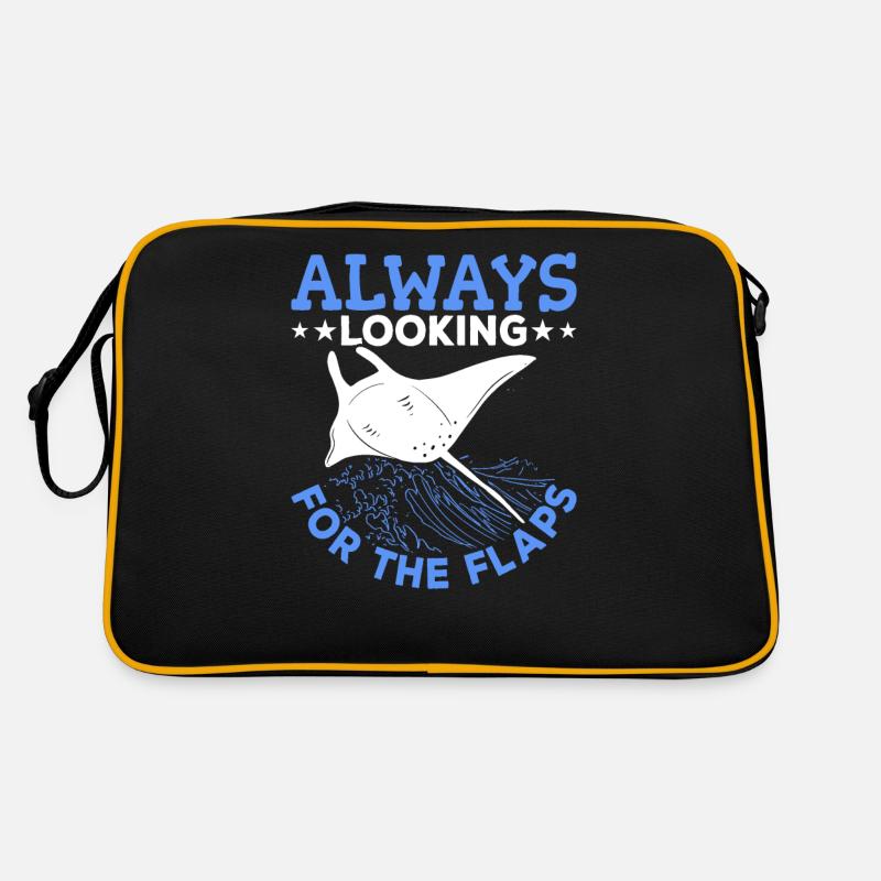 Manta Ray Seeks Flaps Manta Rays Lover Stingray Retro Bag