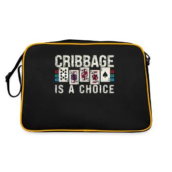 Cribbage est un jeu de société de choix Cartes à jouer - Sac Retro - noir/or - Dos