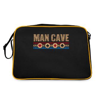 Cribbage Man Cave Loves Tournoi de jeux de société - Sac Retro - noir/or - Dos