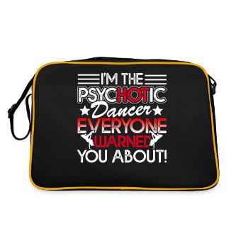 Dancer I'm The Psychotic Dancer - Retro Bag - black/gold - Back