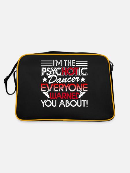 Dancer I'm The Psychotic Dancer - Retro Bag - black/gold - Back