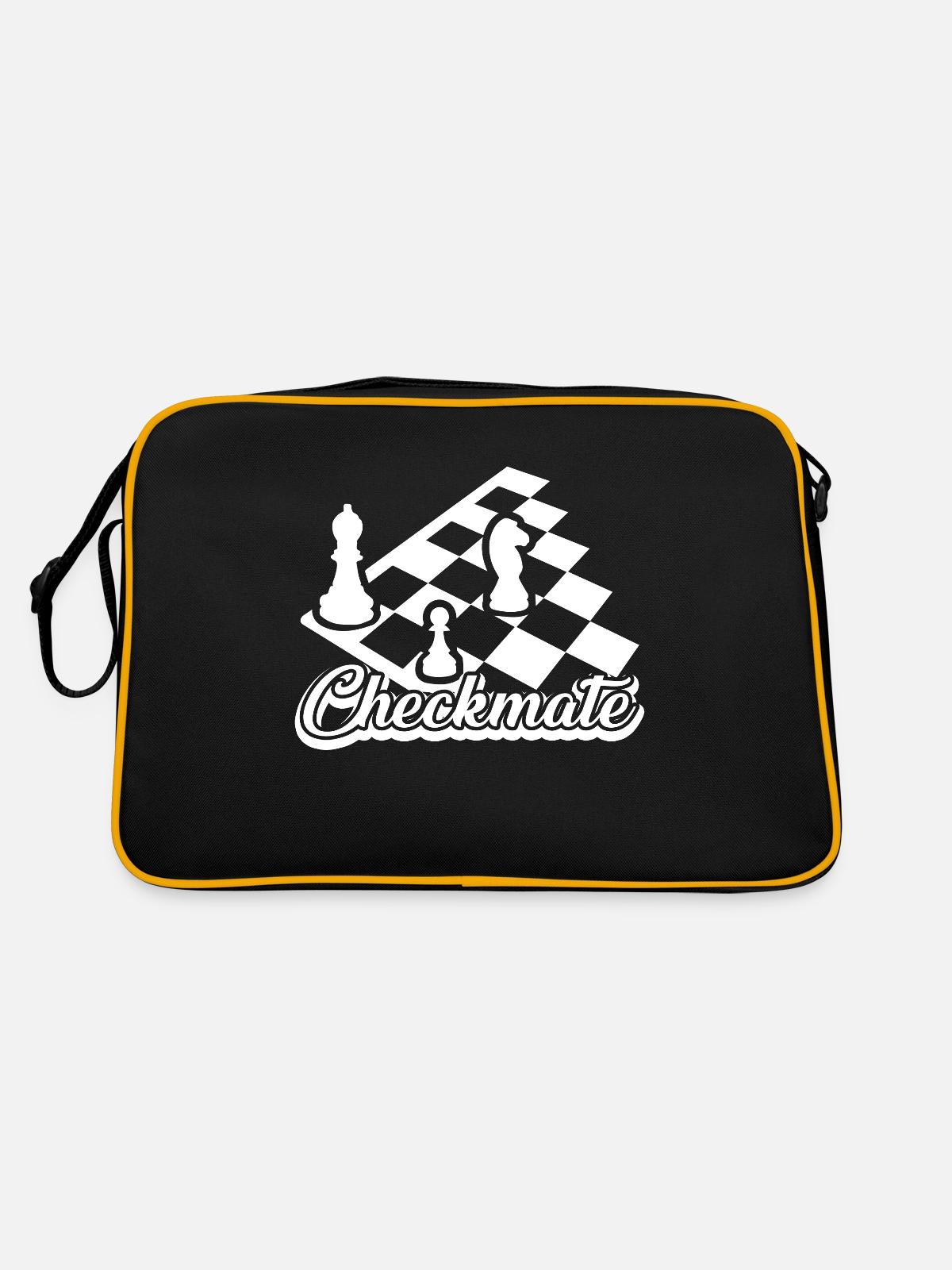 Chess Chess Checkmate - Retro Bag - black/gold - Back