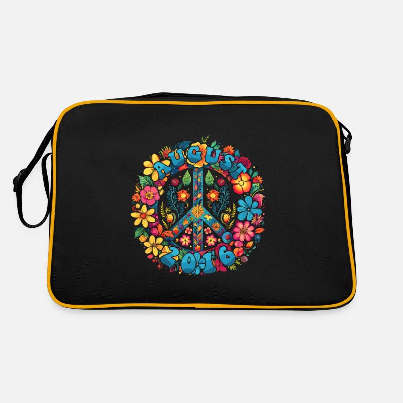 Flower Power Hippie Birthday - August 2016 Retro Bag