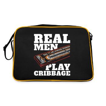Cribbage Real Men Play Cribbage Loves Board Game - Sac Retro - noir/or - Dos
