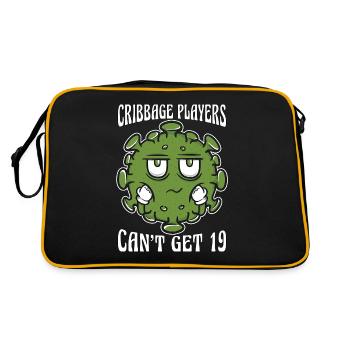Les joueurs de cribbage ne peuvent pas obtenir 19 cartes à jouer Loves - Sac Retro - noir/or - Dos