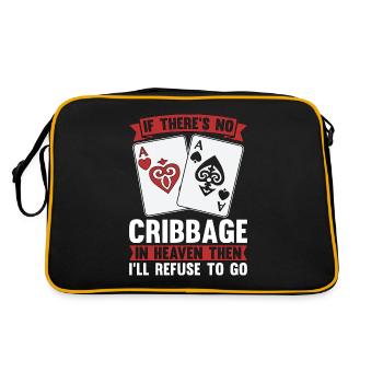 Cribbage s’il n’y a pas de cribbage dans le paradis berceau - Sac Retro - noir/or - Dos