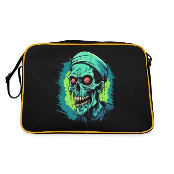 Zombie Apocalypse Effrayant Halloween Zombies - Sac Retro - noir/or - Dos