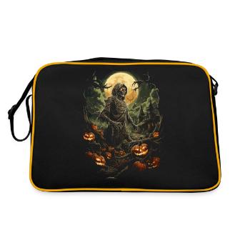Zombie Apocalypse Effrayant Halloween Zombies - Sac Retro - noir/or - Dos
