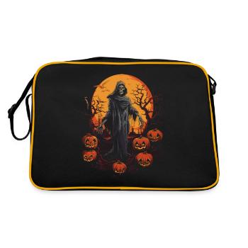 Zombie Apocalypse Effrayant Halloween Zombies - Sac Retro - noir/or - Dos
