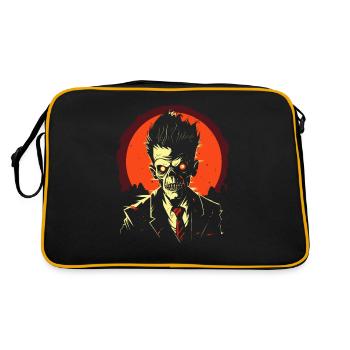 Zombie Apocalypse Effrayant Halloween Zombies - Sac Retro - noir/or - Dos