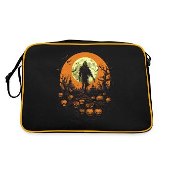 Zombie Apocalypse Effrayant Halloween Zombies - Sac Retro - noir/or - Dos