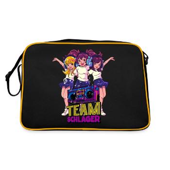Team Schlager - Retro Bag - black/gold - Back