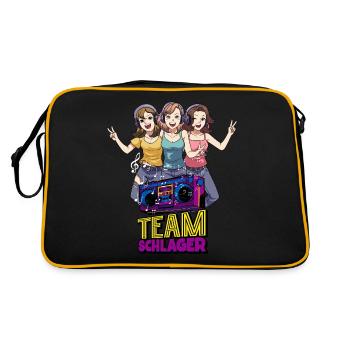 Team Schlager - Retro Bag - black/gold - Back